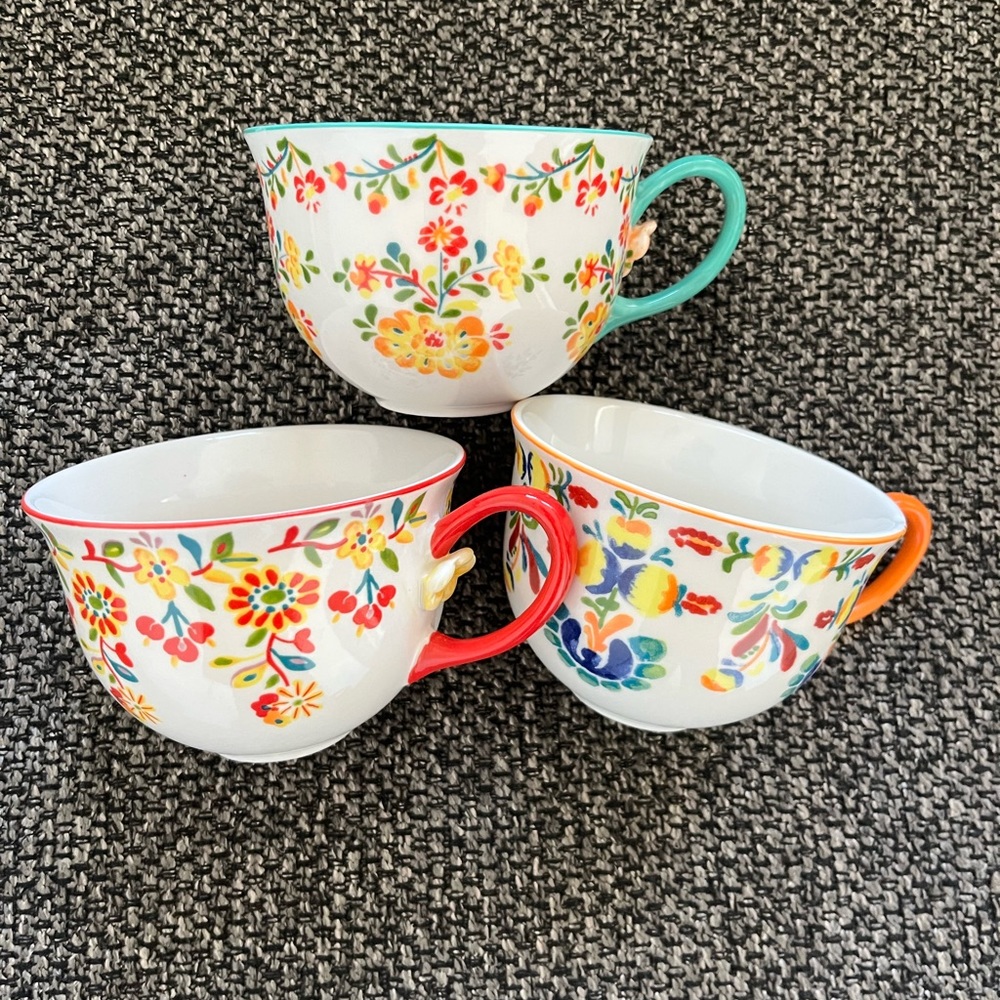 Set of 3 anthropologie mugs